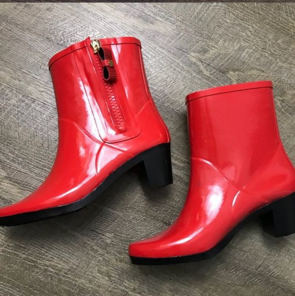 kate spade Shoes - ♠️ Kate Spade Red Rain Boots NWT/NIB